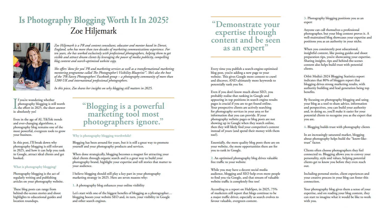 Does photography blogging still work?, as featured in The Photographer magazine, produced by the British Institute of Professional Photography