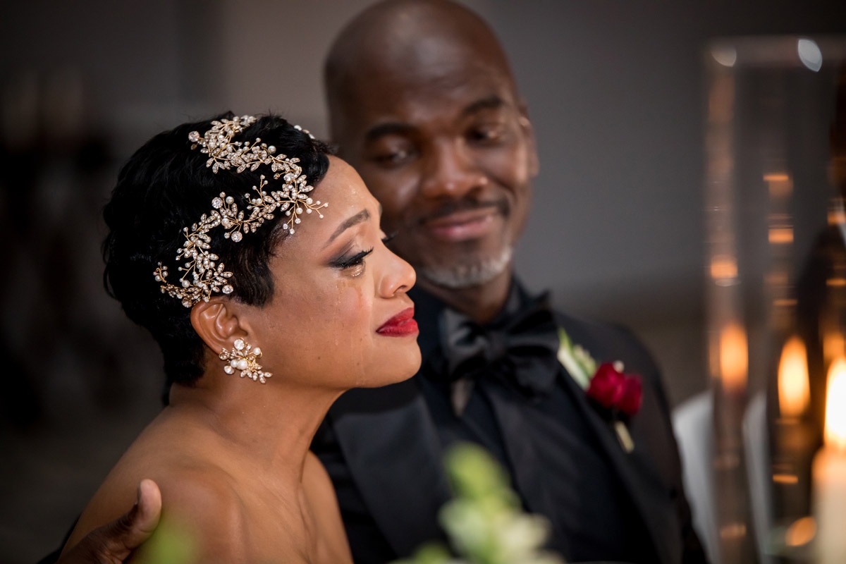 A couple on their wedding day captured by Janet Howard