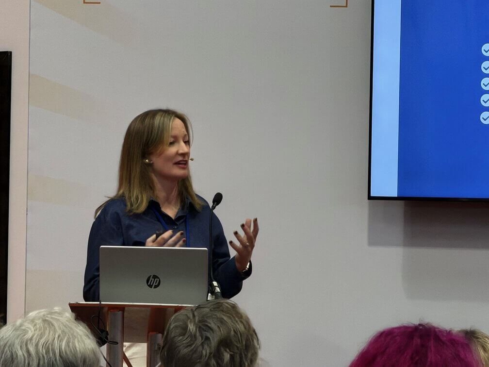 Zoe Hiljemark presenting at The Photography Show